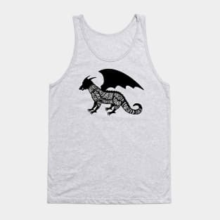 Black Dragon - Fantasy Butcher Cuts of Meat Tank Top